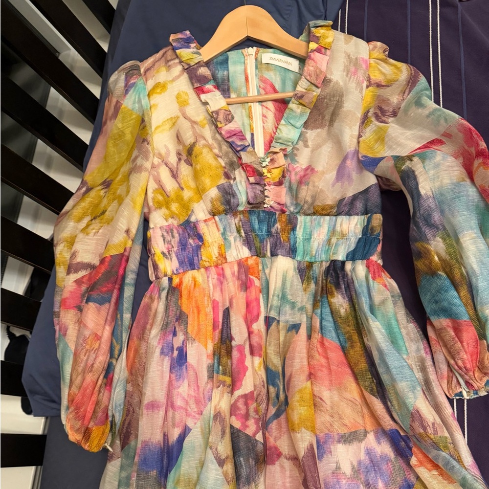 Zimmermann Multicolor Floral Dress